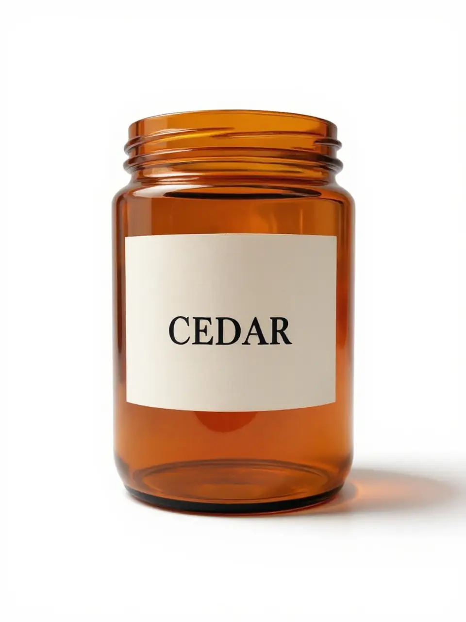 The same CEDAR candle on a pure white background